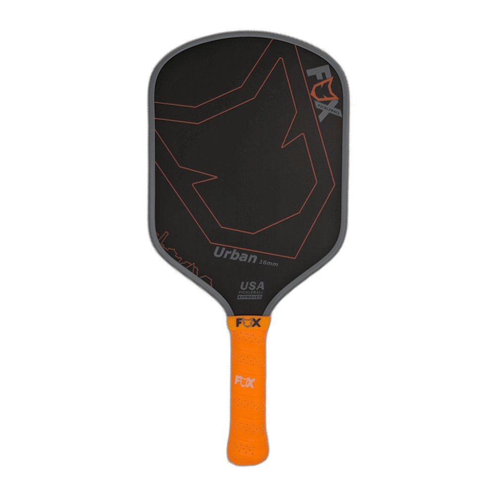 Fox-Urban-Pickleball-Paddle-with-Carbon-Friction-Surface-and-Sweet-Spot-Optimised-Shape-2-1 Fox Club Original Pickleball Paddle with thermoformed carbon design for club events 2