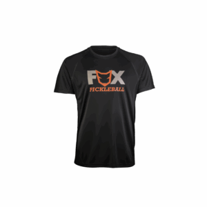 Fox Pickleball Black Front Orange Logo