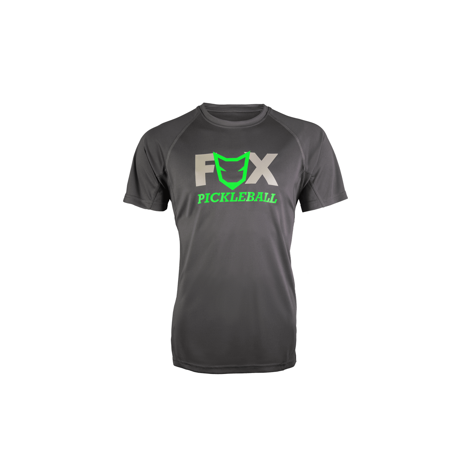Fox Pickleball Grey Back Green Logo Fox Pickleball Grey Back Green Logo