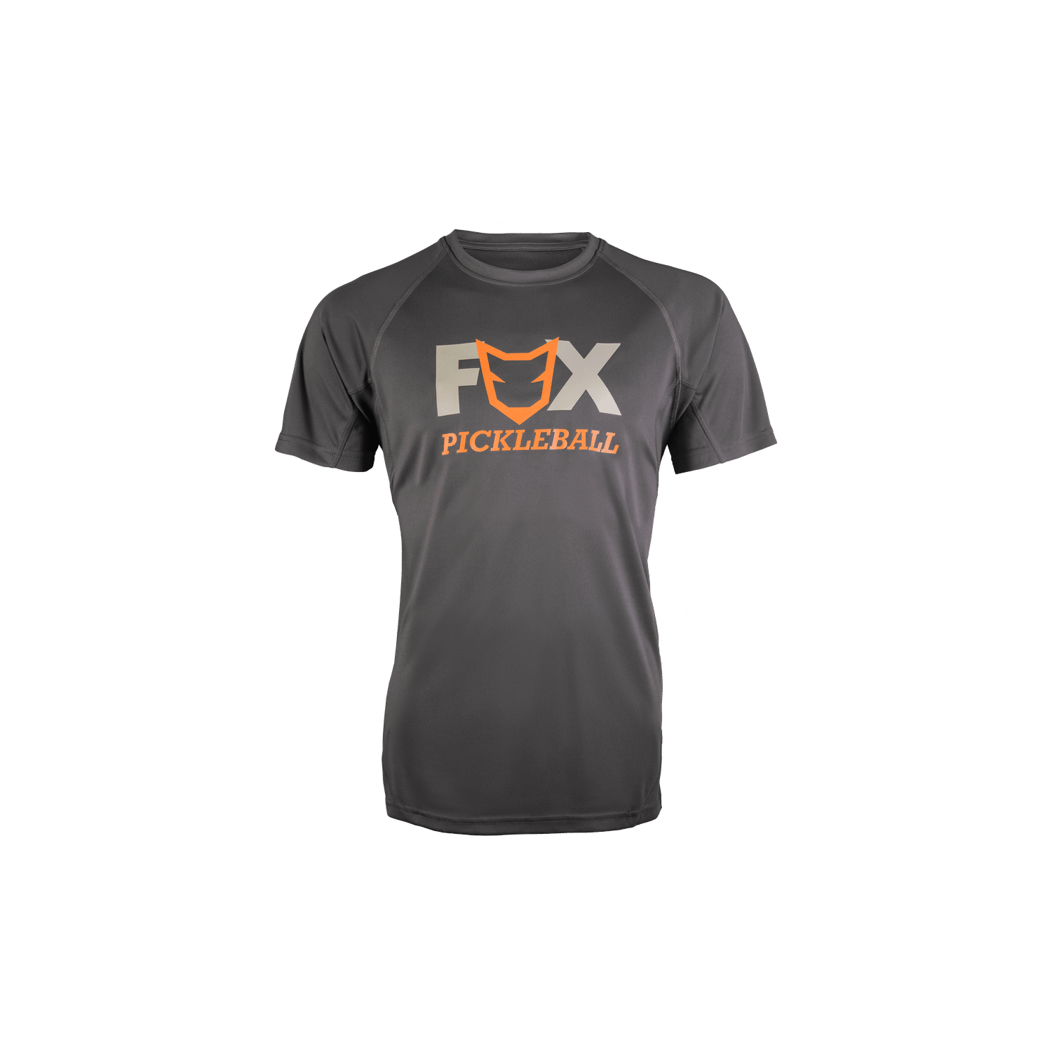 Fox Pickleball Grey Back Orange Logo Fox Pickleball Grey Back Orange Logo