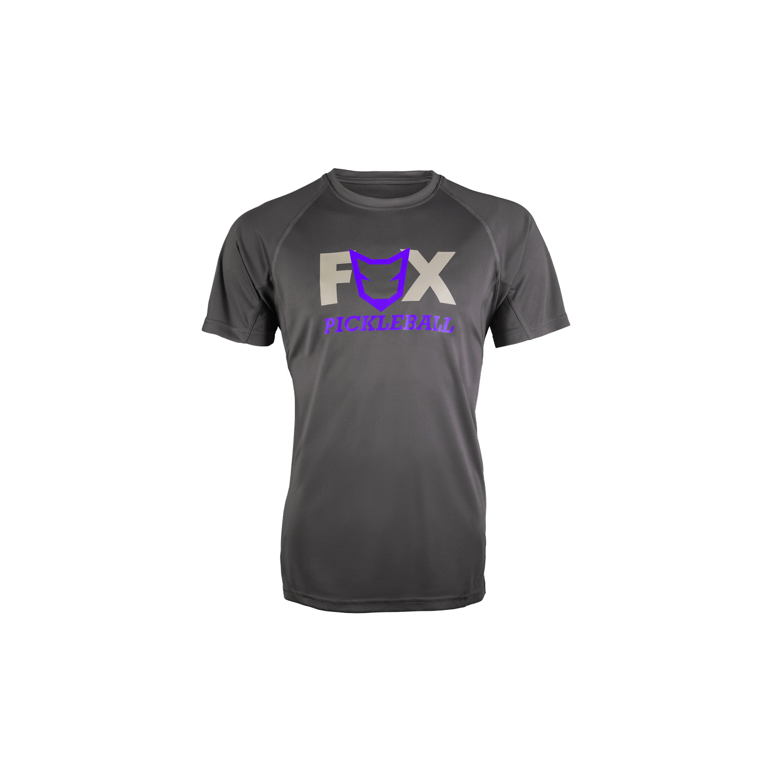 Fox Pickleball Grey Back Purple Logo Fox Pickleball Grey Back Purple Logo